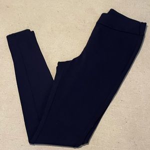 ❤️A new day women’s Navy Blue Leggings pants small zipper on side